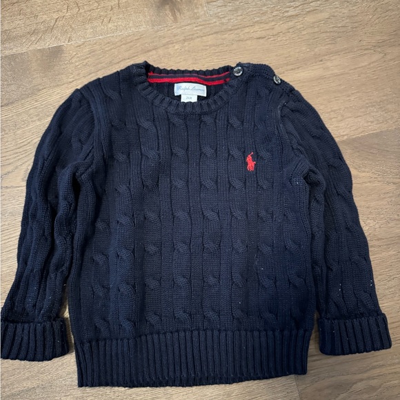 Ralph Lauren Cable-Knit Cotton Sweater 24M - Picture 2 of 9